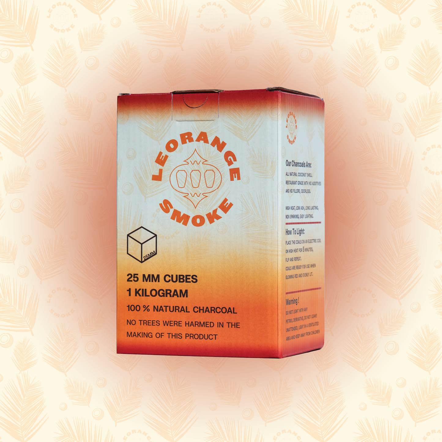 Revamped 25mm charcoal packaging 1 kilo