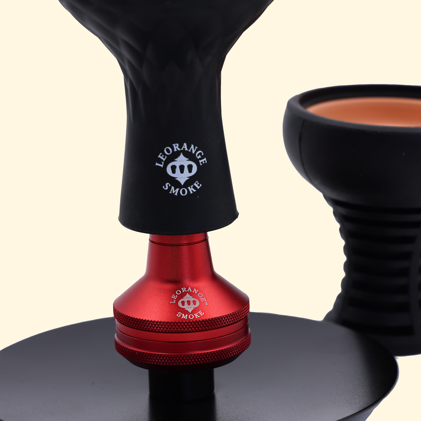 Red molasses catcher over stem adapter
