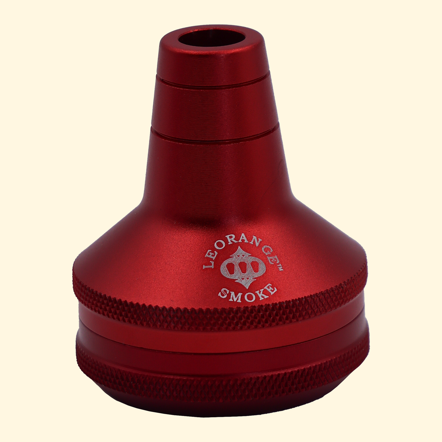 Red molasses catcher front view