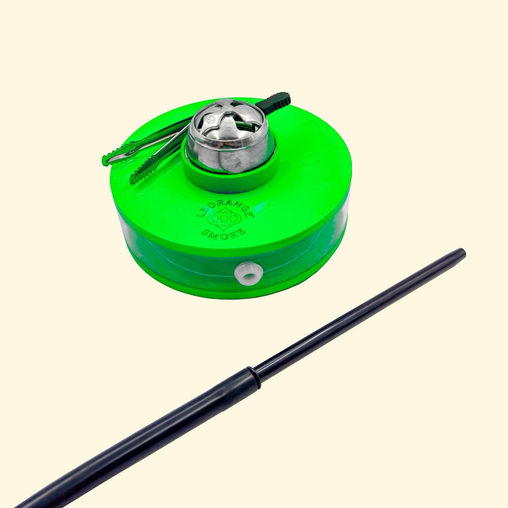 
                  
                    Disk hookah set in green 
                  
                