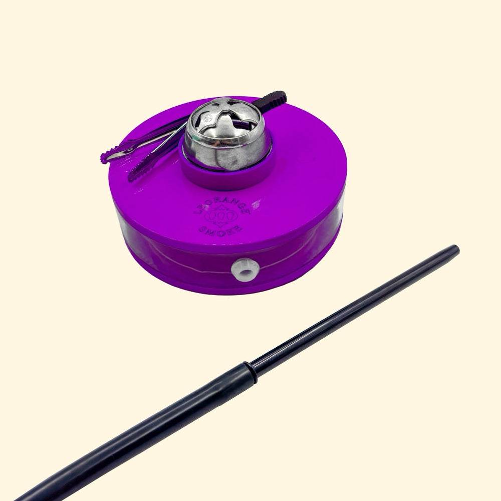 
                  
                    LeOrange Disk Hookah set in purple
                  
                