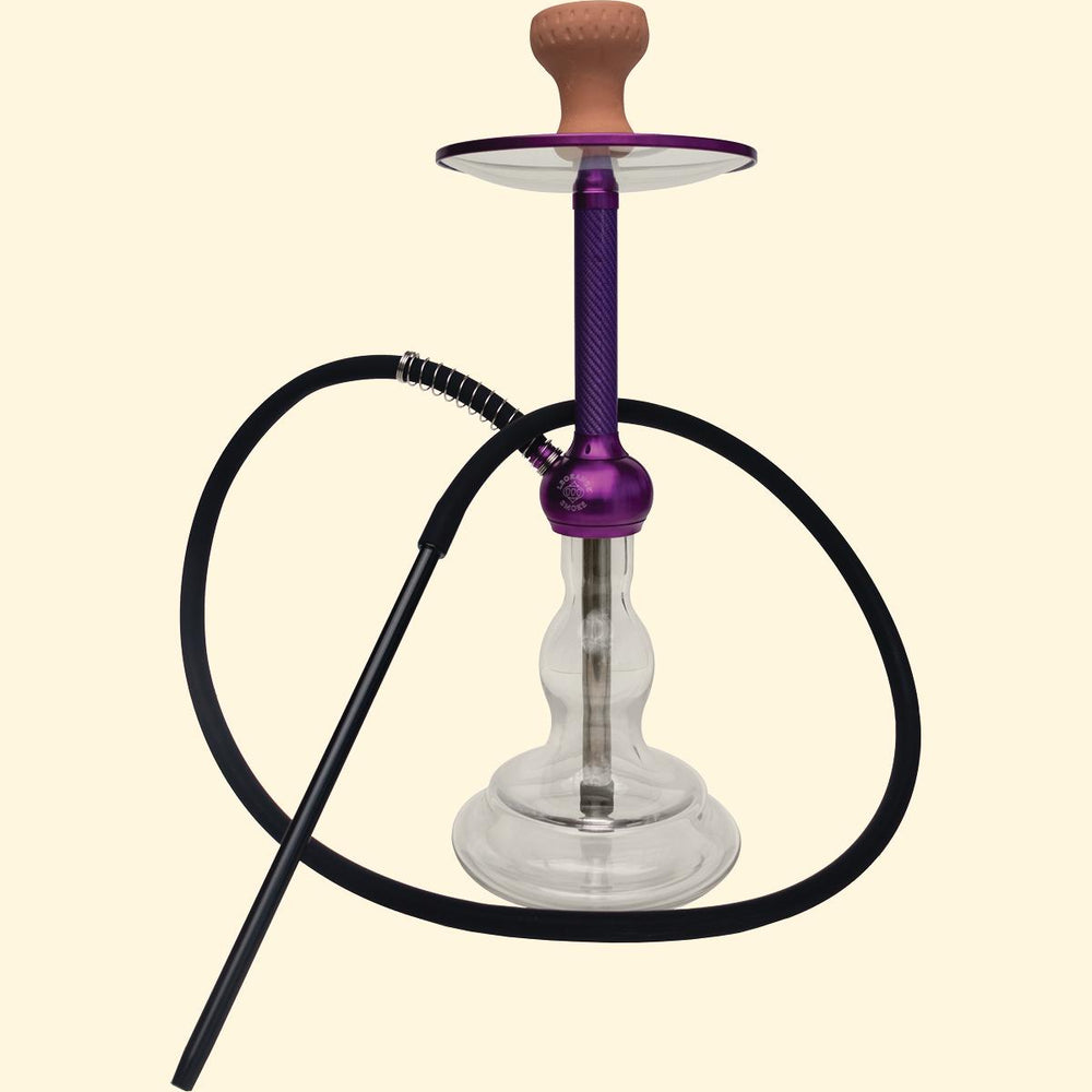 
                  
                    Carbon Style purple Hookah Set with Black Silicone hose
                  
                